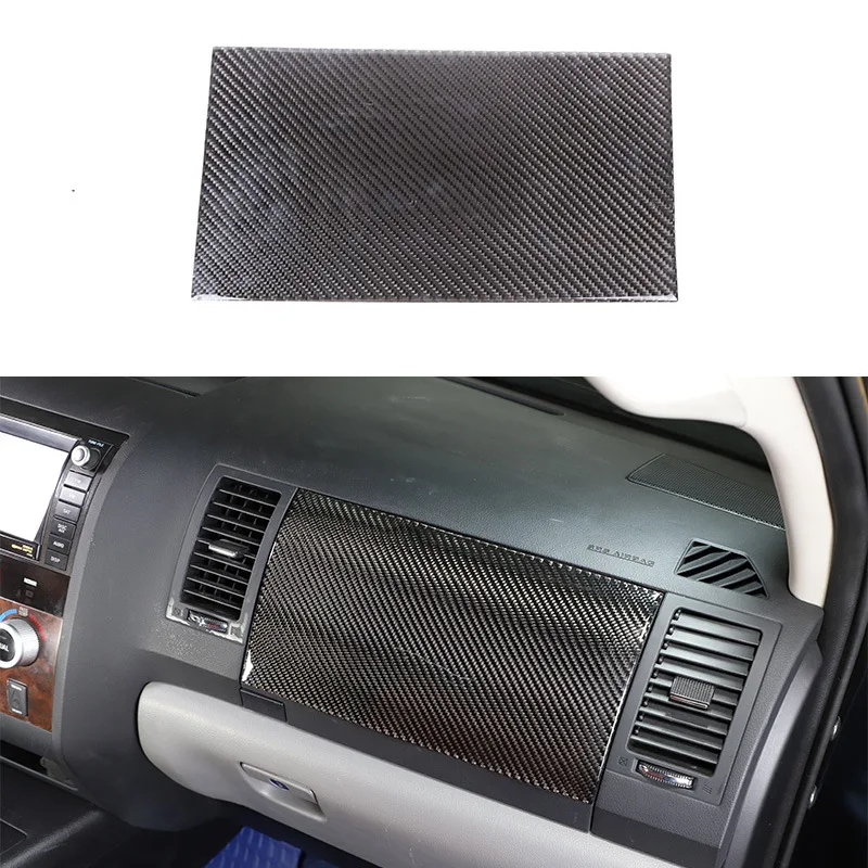 

Co-pilot Glove Box Large Panel, For 07-13 Toyota Tundra Soft Carbon Fiber 1-piece Set