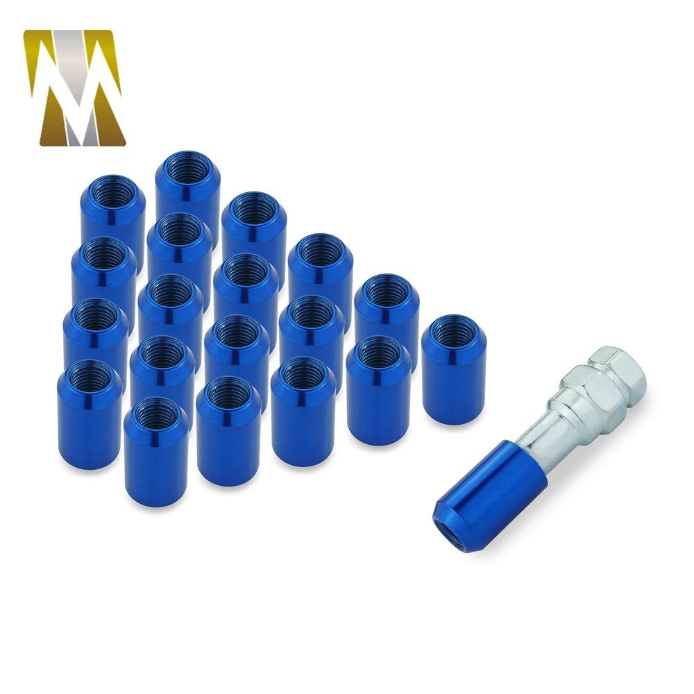 M12 x 1.5 M12X1.25 Universal Car Wheel Screw Nut Iron lock locking Lug Nuts 2 sizes and 4 colors available