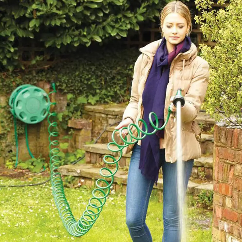 

EVA Garden Telescopic Spring Tube Sprinkler Plastic Spray Water Water Tools Pipe Quick Irrigation Garden Connect With Water J3W9