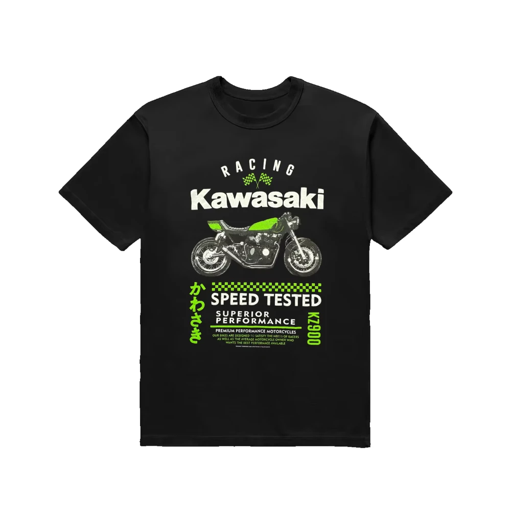 

Футболка Kawasaki Racing KZ900, новейшая летняя классическая футболка для езды на велосипеде на открытом воздухе, свободная футболка для взрослых, внедорожный мотоцикл, Джерси 2025 T