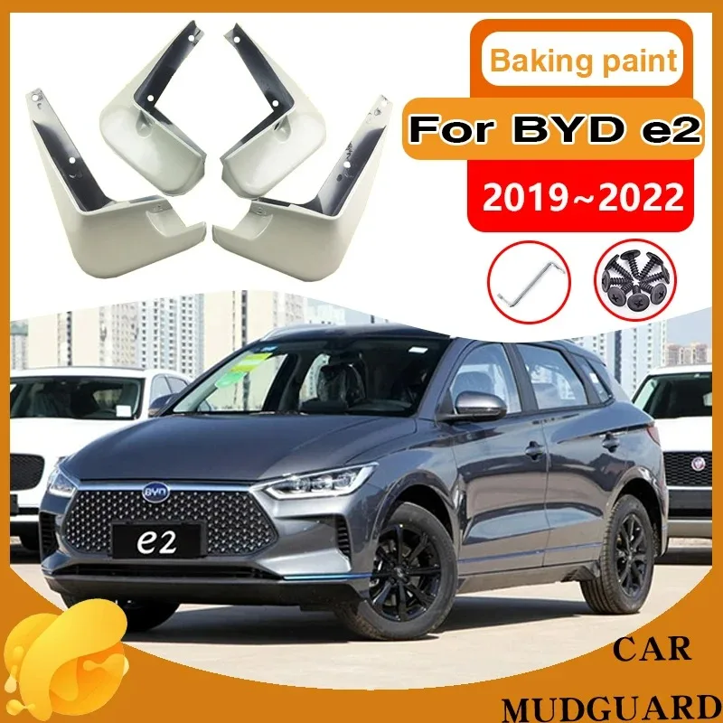 

Car Baking Paint Mudguards for BYD e2 2019 2020 2021 2022 Mud Flaps Splash Guards Front Rear Fender Mudflaps Protect Accessories
