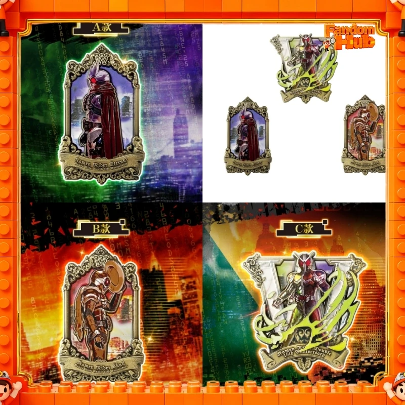 

Kamen Rider W 15th Anniversary Fridge Magnet Series Genuine Merchandise Magnetic Sticker Toy Gift For Fans Fridge Magnet