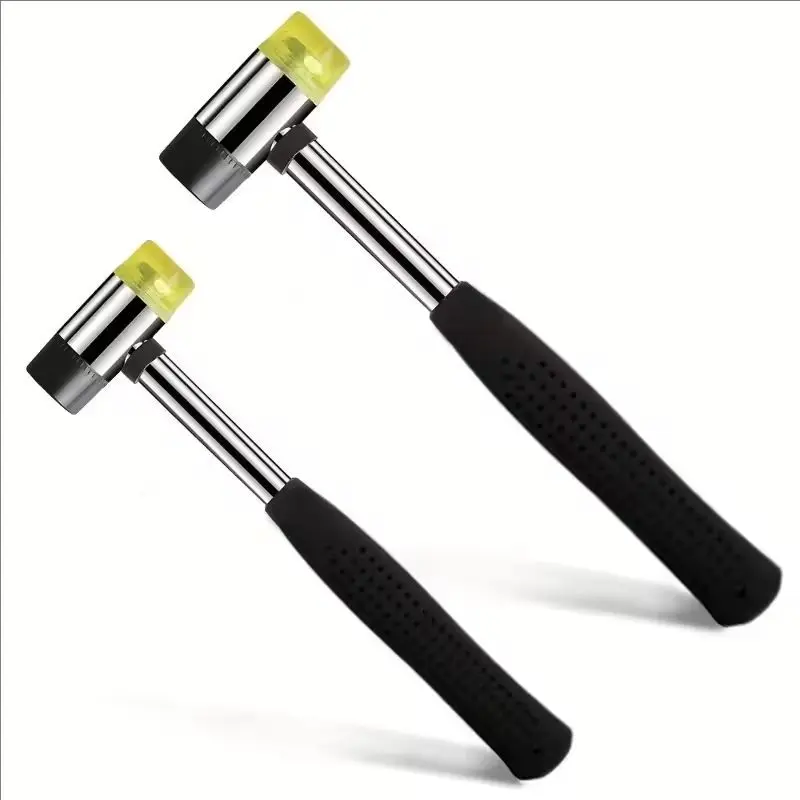 Soft Plastic Double-Sided Rubber Mallet for Jewelry Leather Craft Woodwork & Flooring Installation Guitar Rubber Hammer