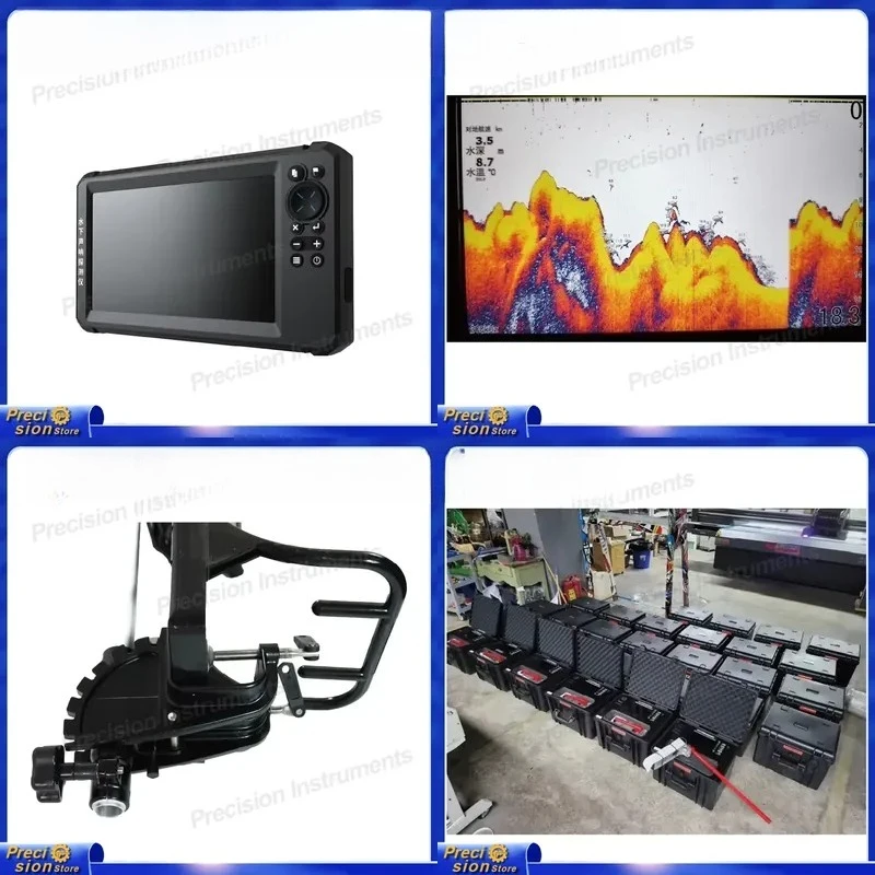 For Car Truck Motorcycle Width Measurement Tool Sonar Detector 350m Depth 120 Degree Wide Beam Side Scan Imaging Auto Parts