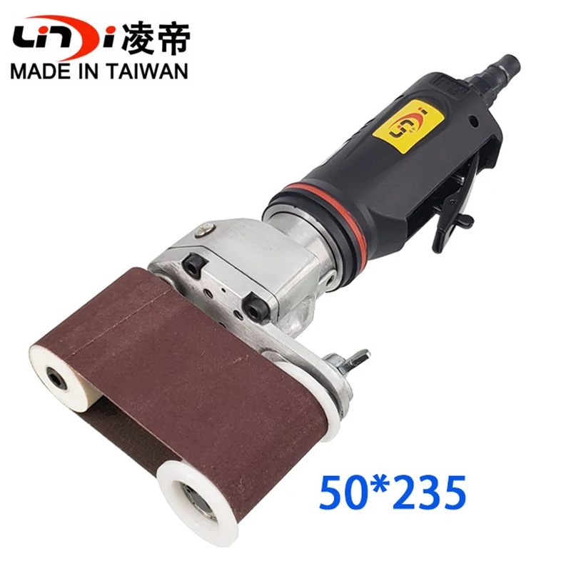 Lingdi AT-7122 Pneumatic Belt Grinder Straight Handle Belt Grinder 50 * 235MM Sandcloth Ring Belt Grinder