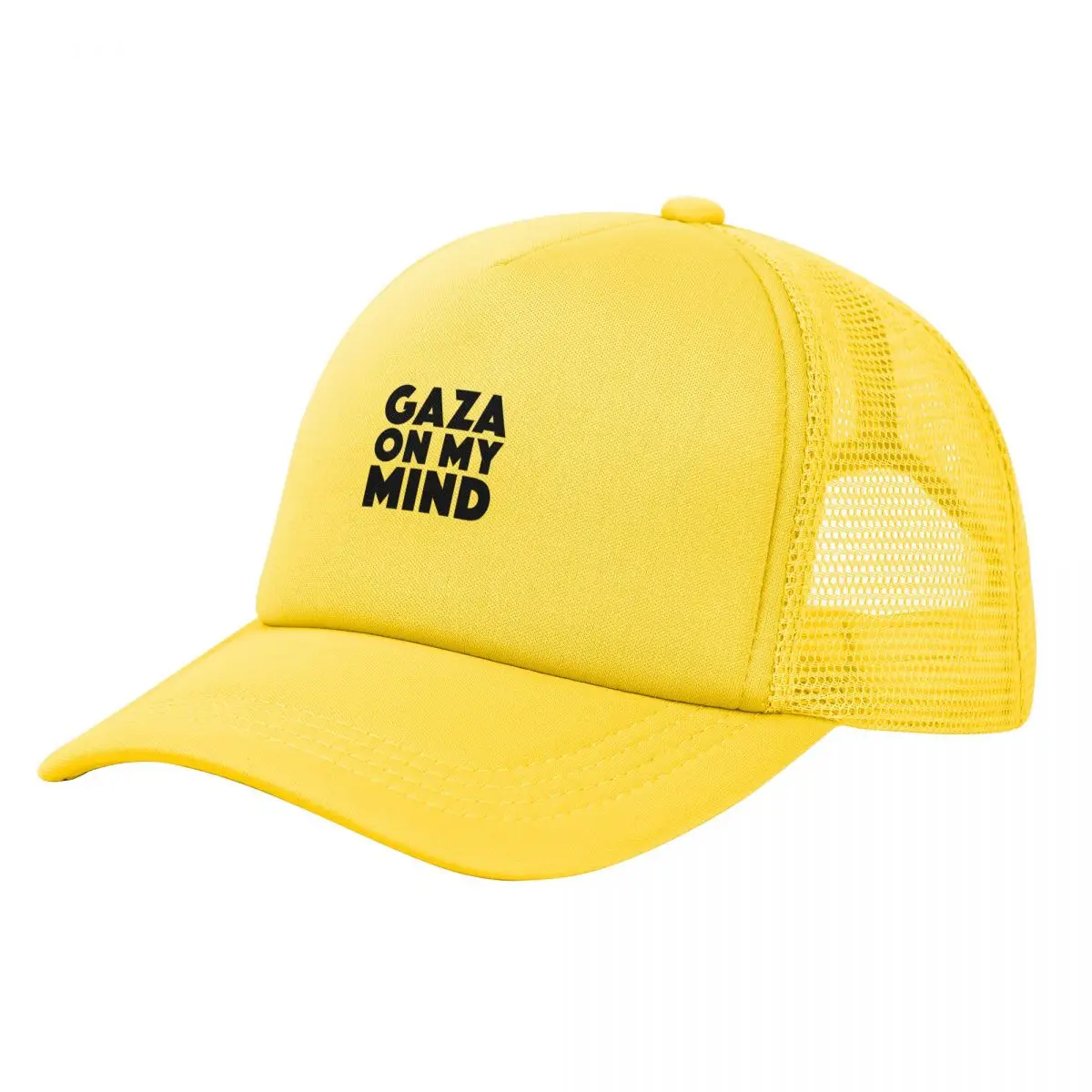 Gaza On My Mind Baseball Caps Unisex Snapback Hat Breathable Mesh Sun Gorras Bone