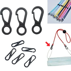 Jewelry Accessories 100pcs/set Keychain Plastic Buckle Small Carabiner Snap Glasses Chain Buckle Anti-lost Rope Hook