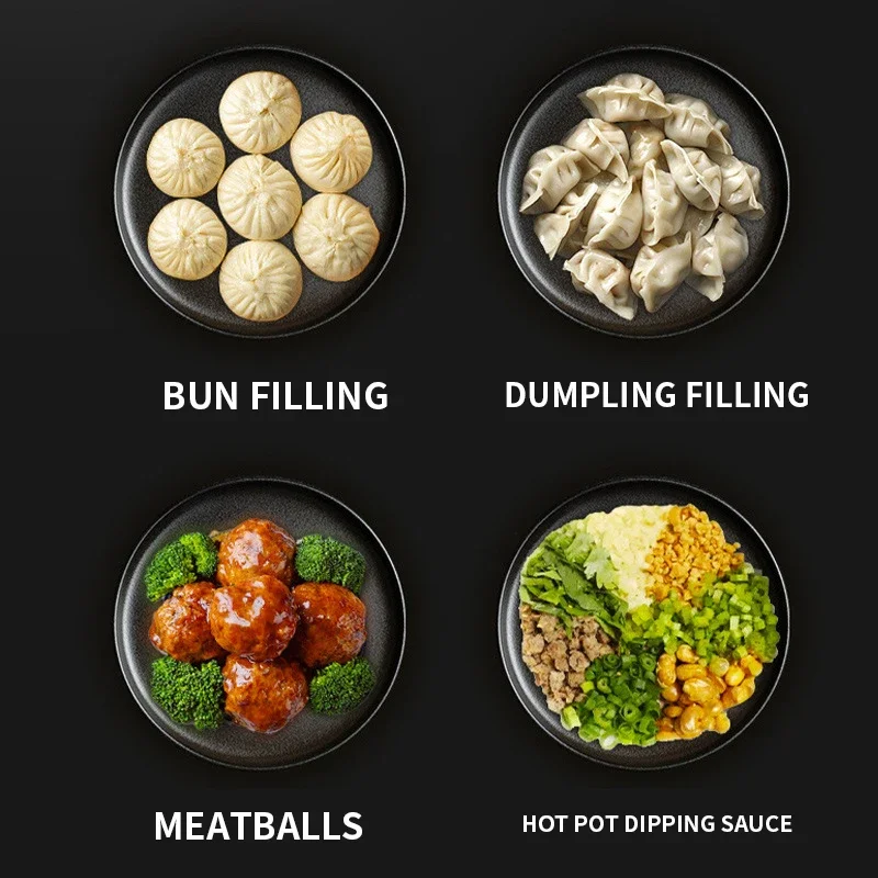 حشو اللحوم الكهربائية التجارية متعددة الوظائف 304 الفولاذ المقاوم للصدأ محرك النحاس النقي خلاط اللحوم ملء اللحوم وخلط المفروم أماه #2