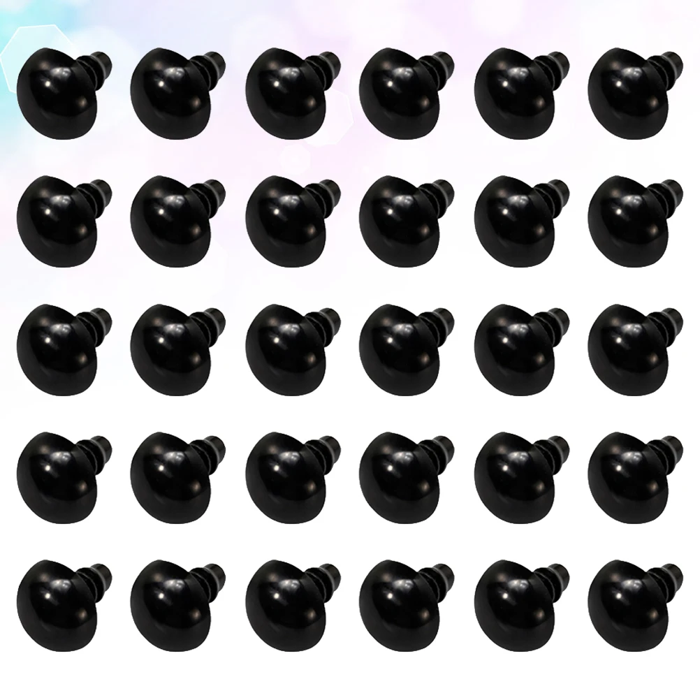 

200 Pairs Plastic Eyes Animal Toy Accessories Black Safety DIY Baby Parts Vivid