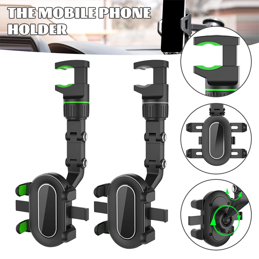 Multifunctional Car Phone Holder 360° Freely Rotating Car Mobile Phone Holder Vehicle Bracket Cell Phone Holder Car Accessories