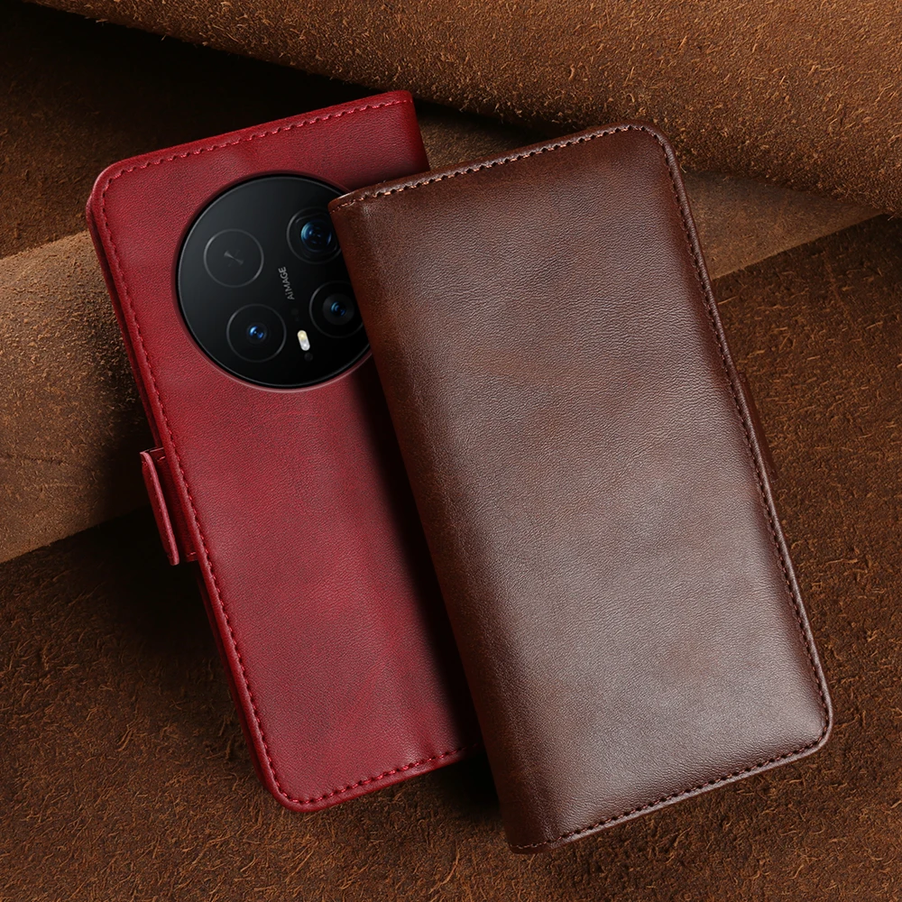 Magnetic Case Smart - Kalfleder-Flip-Hülle für Honor Magic 8 Pro