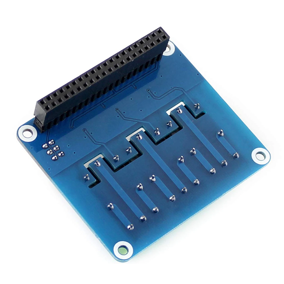 Waveshare 5 В 3-канальный релейный модуль Плата расширения Breakout Shield HAT Kit для RPI Raspberry Pi Zero 2 Вт WH 2 Вт 3