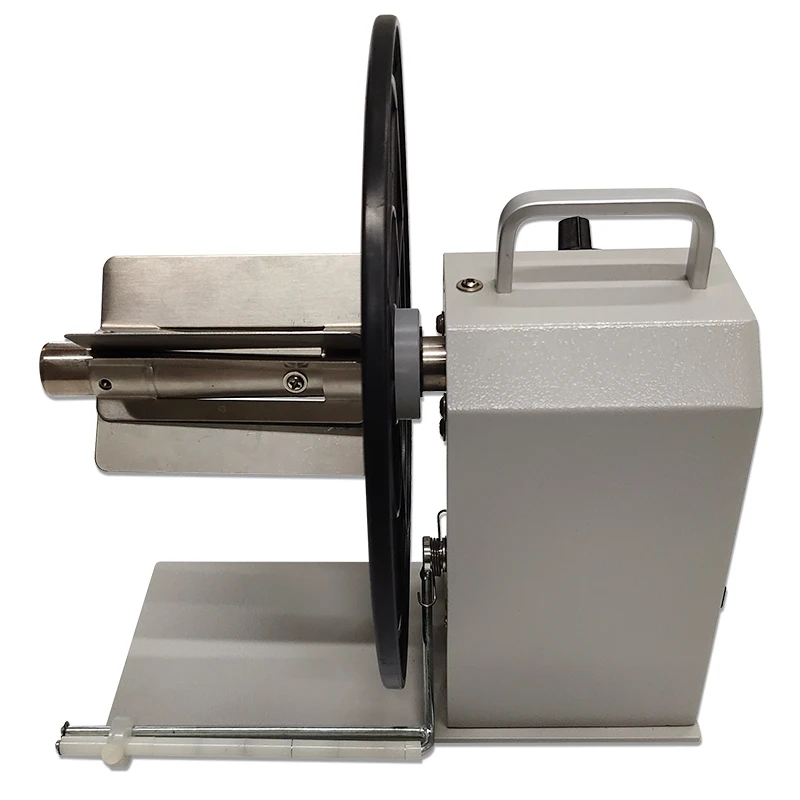 120mm Automatic Label Roll Rewinder Bsc-Q6 Automatic Thermal Label Printer Rewinder Table Top Rewinding Machine