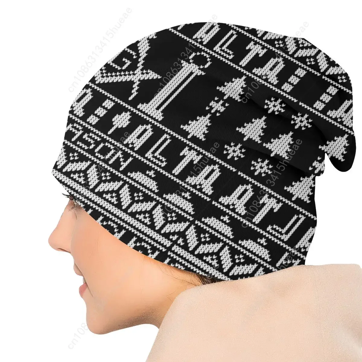 Masônico mason maçom padrão bonnet femme moda malha crânios gorros boné masculino feminino inverno quente slouchy gorro chapéu