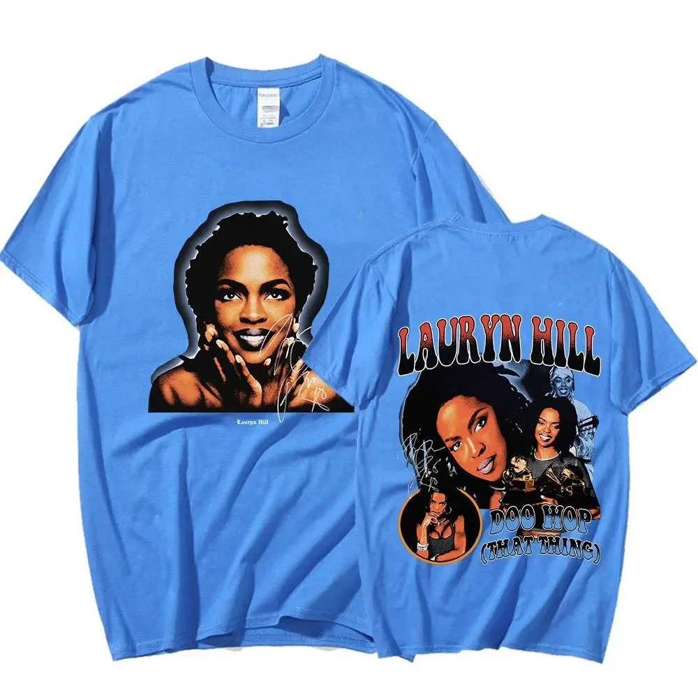 Lauryn Hill Graphic T-Shirt Unisex Harajuku Vintage Short Sleeve T Shirt Men Women Clothing Fashion Hip Hop Oversized T-shirts