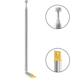 Substituição da antena de rádio portátil para interior, Antena telescópica AM FM, Receptor estéreo em casa, 6 Seções, 65cm