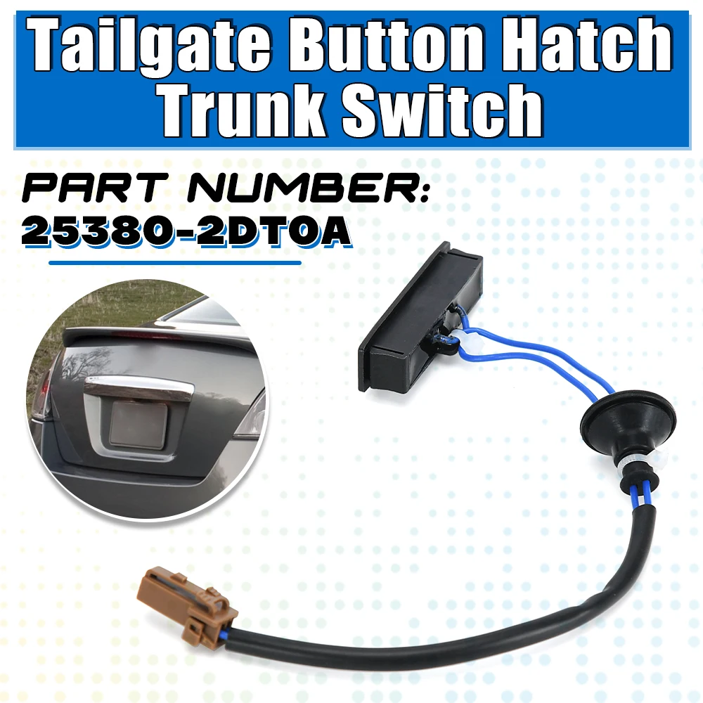 253802DT0A Car Trunk Switch Boot Release Opener Button Deck Lid SwitchFor Nissan Versa 07-12