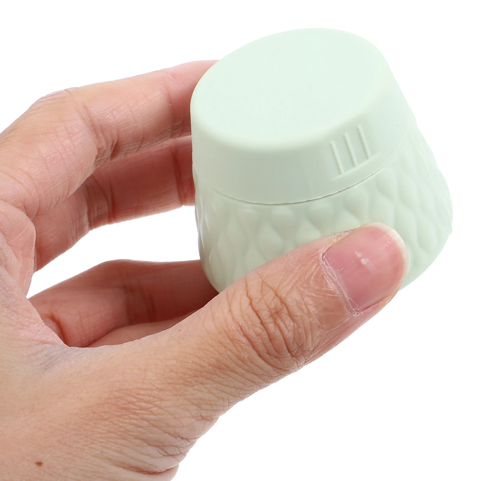 

4Pcs Silicone Makeup Containers Small Refillable Jars Leak Proof Portable Travel Cream Bottles for Women Skincare Use