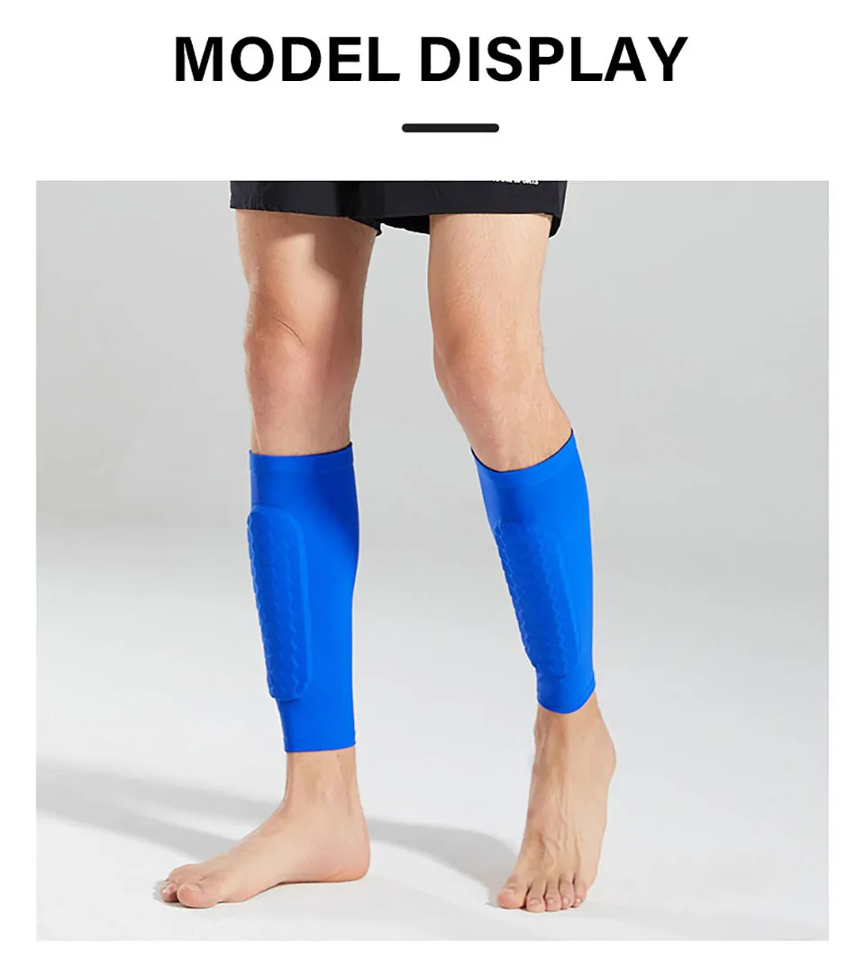 Loogdeel Honeycomb Fußball Schienbeinschoner Fußballschilde Sport Legging Schienbeinschoner Beinmanschetten Schutzausrüstung Schaftschutz – Detail 12