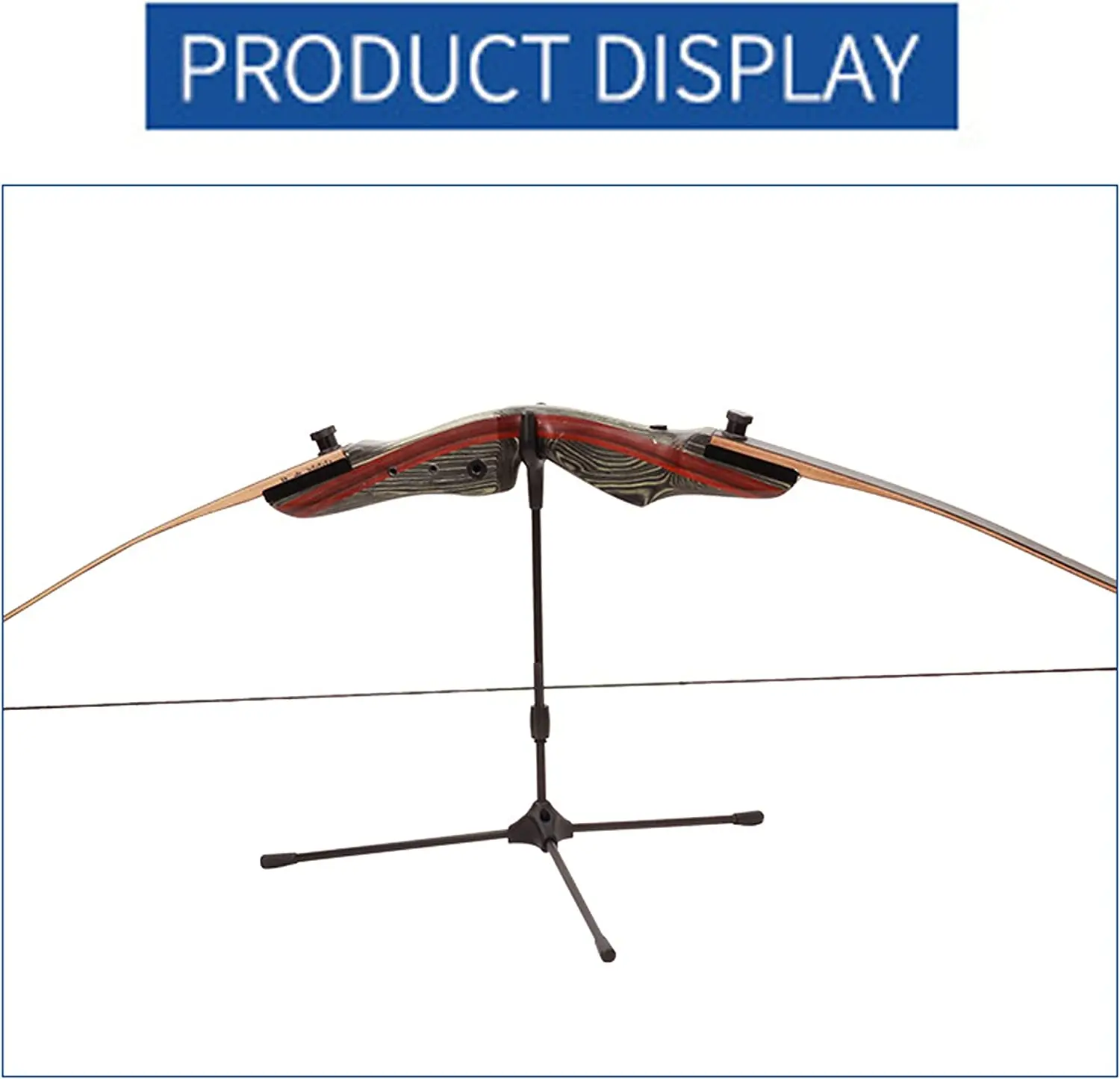 Arco suporte dobrável tiro com arco recurvo suporte rack para recurvo longbow takedown arco de alumínio portátil cor múltipla