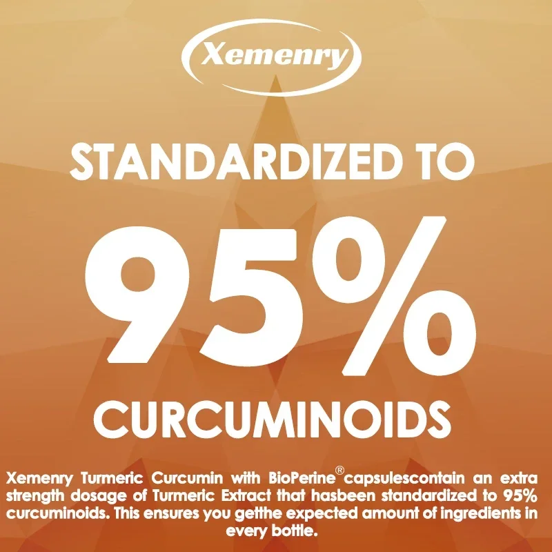 Suplemento de cápsulas de curcumina y cúrcuma, con extracto de pimienta negra bioperina, para soporte bucal, digestivo y inmune