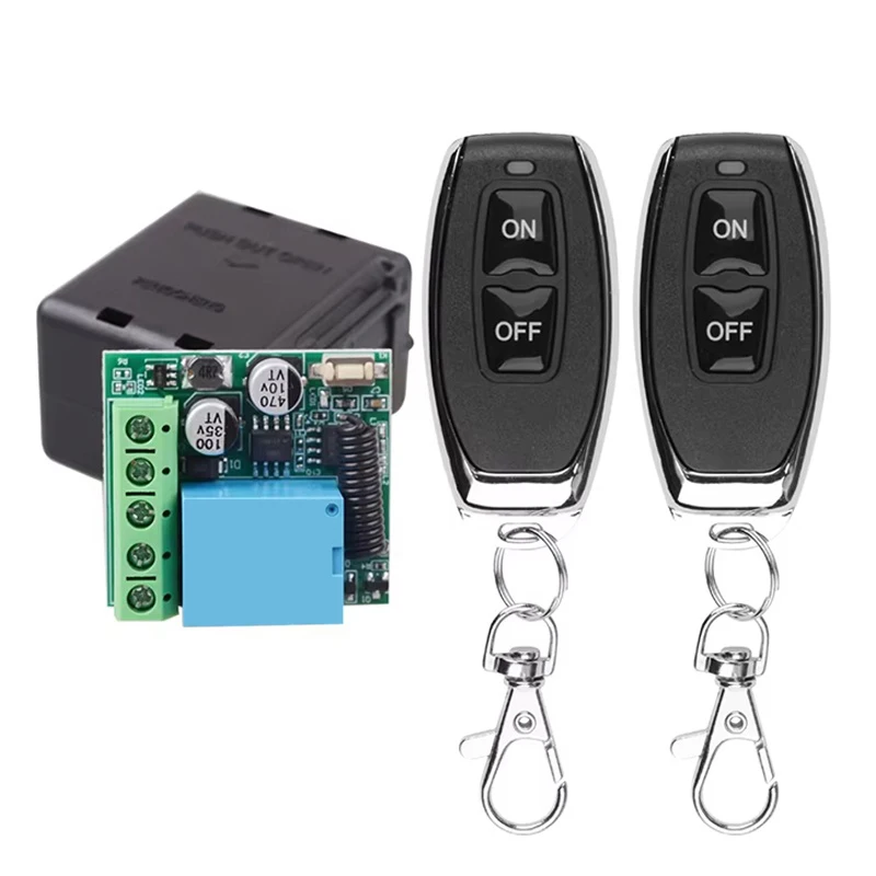 DC 12V 433Mhz RF Remote Control Wireless Switch 10A Wireless Switch Receiver Module Remote Control Switch DC 12V For Gate LED