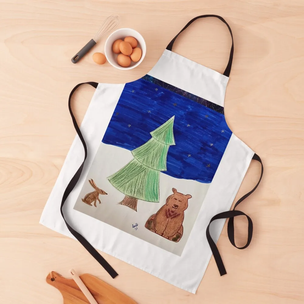 

Happy Holidays 24 Apron Professional Barber Kitchen Women Apron
