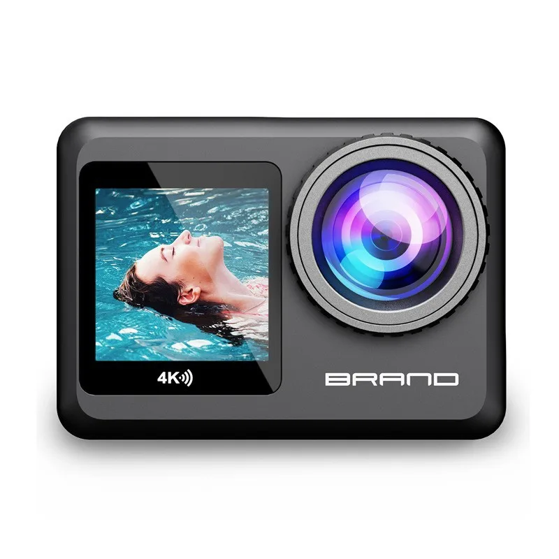 

Outdoor real 4K high definition 64 million pixel sports camera riding color dual screen pocket anti-shake