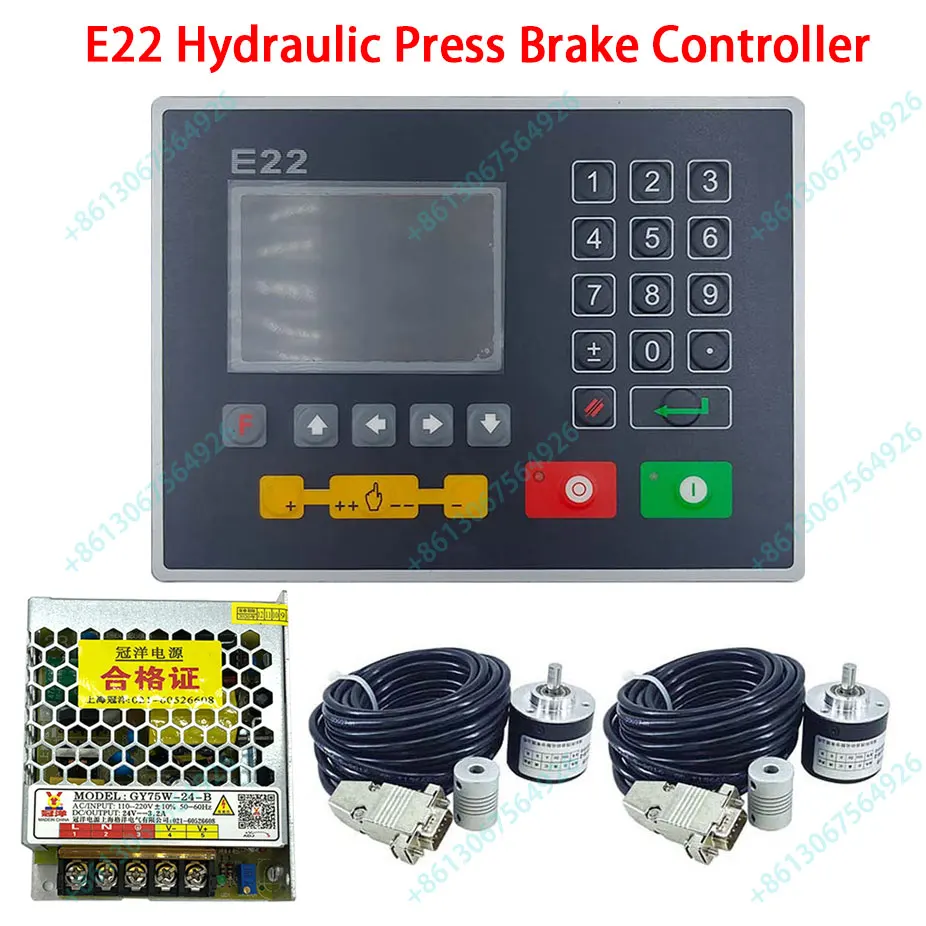 Estun Hidráulico Cnc Bending Machine System Controlador E22d Sistema Operacional de Exibição Digital Codificador E22 Alta Qualidade