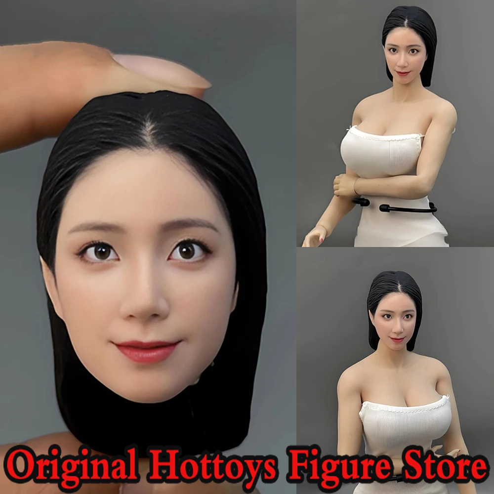 

In Stock 1/6 Scale Female Soldier Head Sculpture Mature Girl Mini Head Carving For 12-inches Action Figure Model Doll Toys