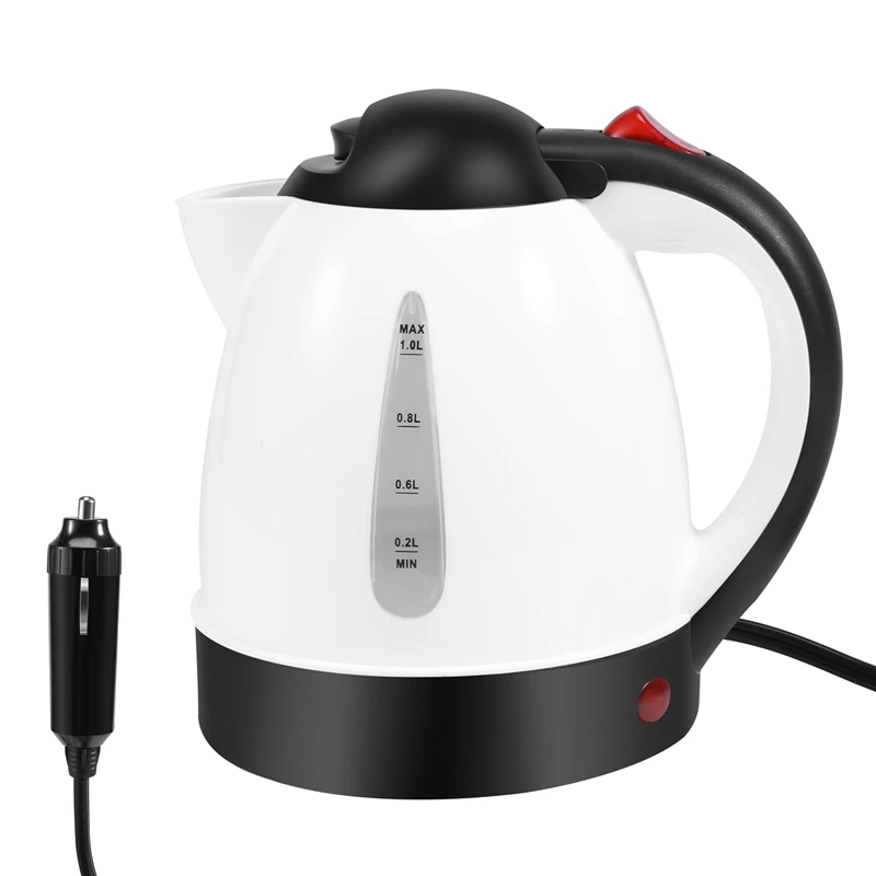 

Vehicle Truck 1000Ml Kettle Hot Water Boiled Heater For Tea Coffee Stainless Steel Large Capacity