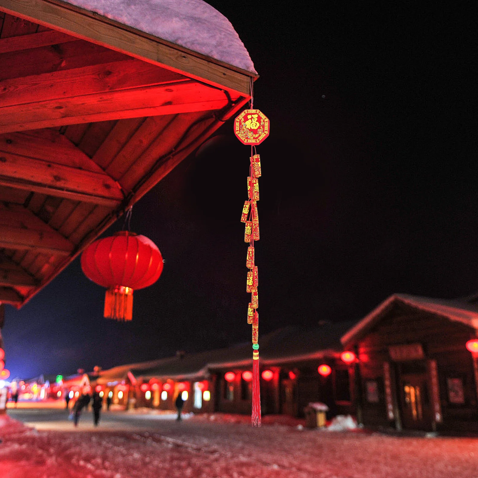 

Hanging Decoration for New Year Celebration Indoor Outdoor Chinese Style Pendant Festive Wall Ornament Holiday Decor