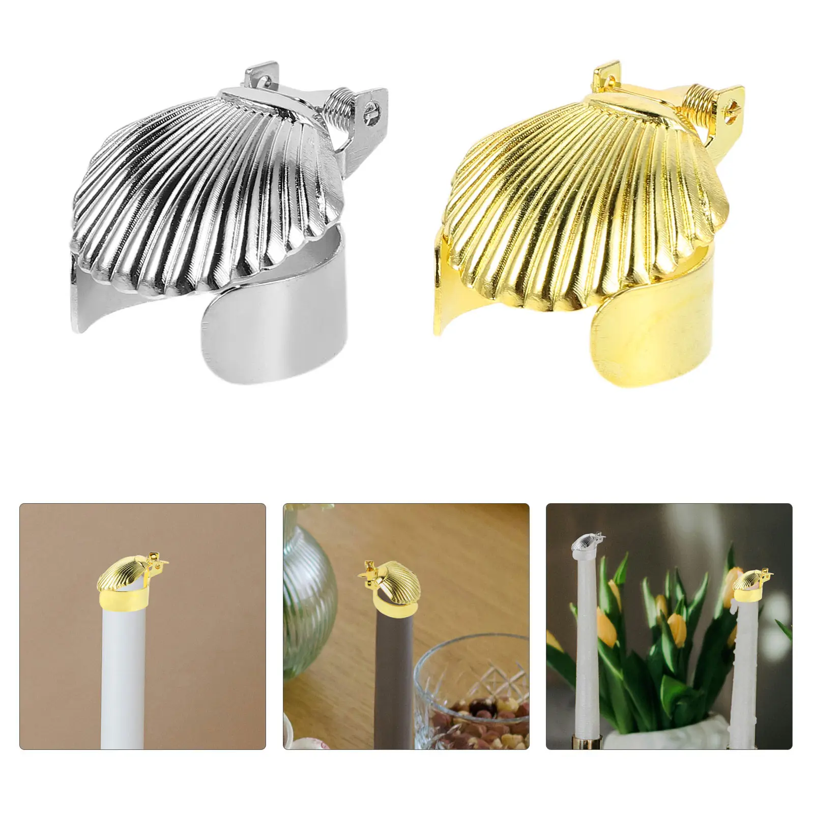 2Pcs Automatic Extinguisher Metal Wick Snuffer Extinguisher for Home Office Meditation Aromatherapy