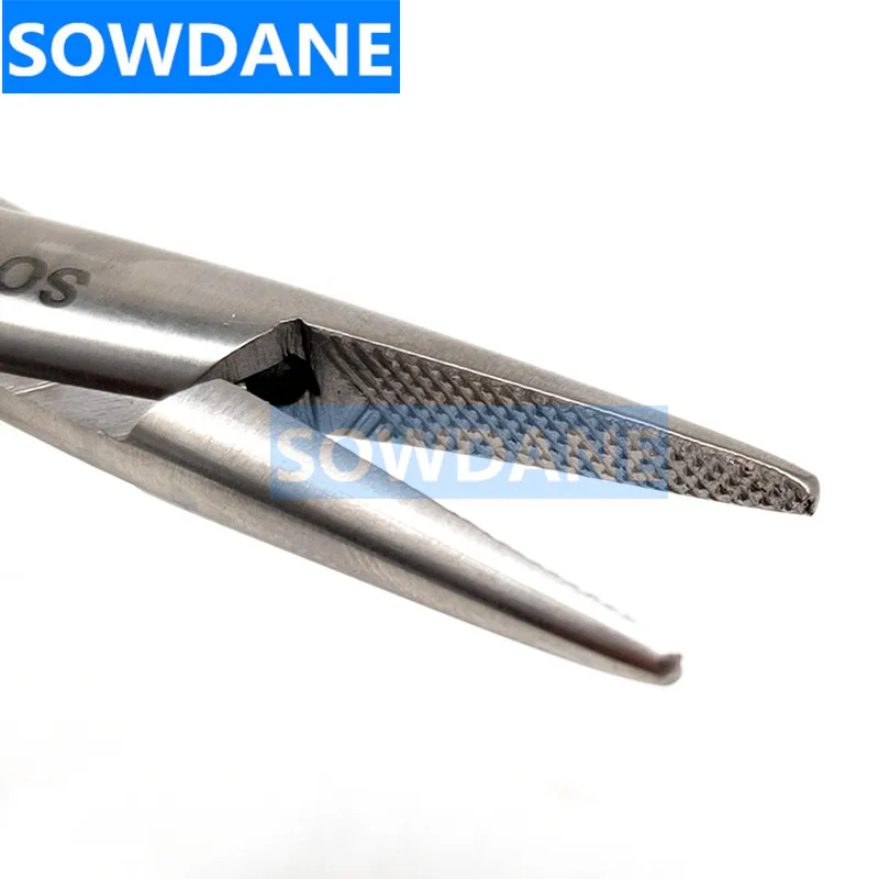 Gezackten Spitze Zahn Kieferorthopädische Mathieu Nadelhalter Forcep 14cm Extra Feine Schnabel Instrument Werkzeug