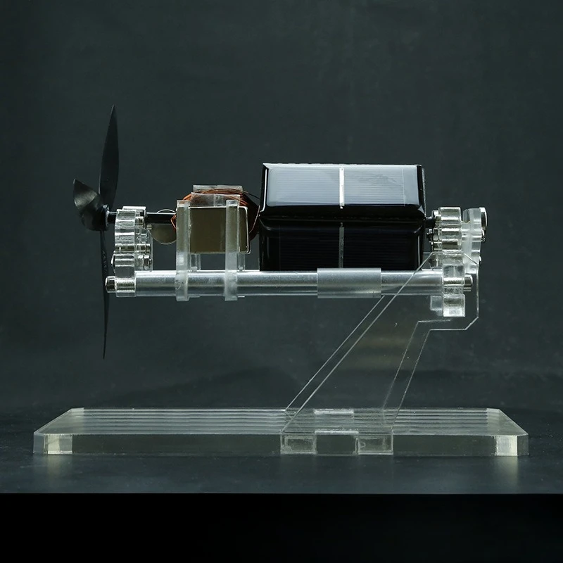 Double-layer Fan Blade Maglev Mendocino Solar Motor, Dual-axis DIY Physics Experiment Teaching Model