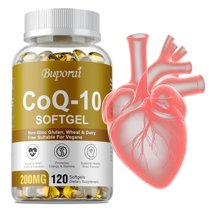 CoQ-10 - Supports Blood Circulation, Stress Health and Physical Energy, Antioxidant, Cardiovascular and Heart Health