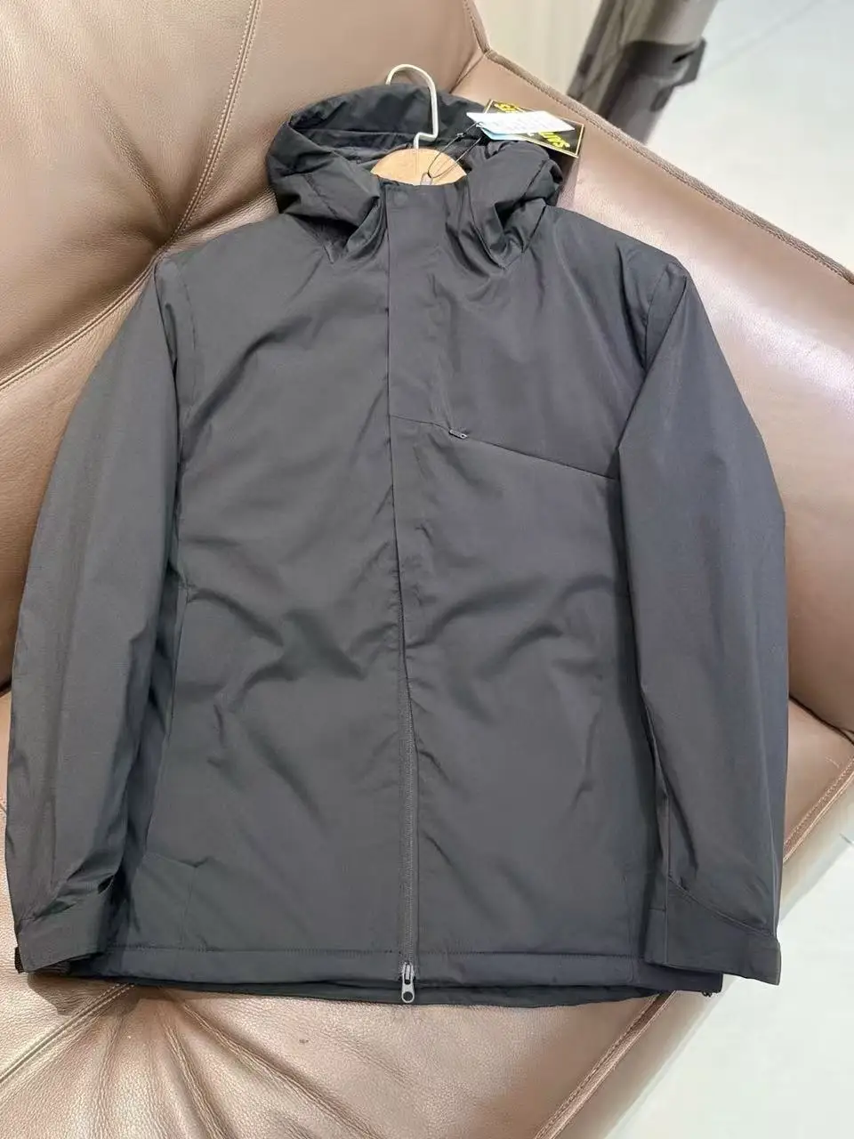 

Мужская зимняя хлопковая куртка с капюшоном Thiened, уличная водонепроницаемая повседневная рабочая одежда, пальто, теплое пальто Busin Gentleman Sle Long Sve