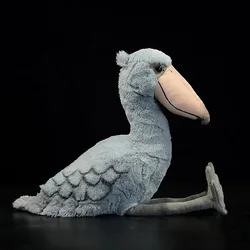 32cm High Realistic Shoebill Stuffed Animals Toy Soft Whale-headed Stork Bird Plush Doll Birthday Christmas Gifts