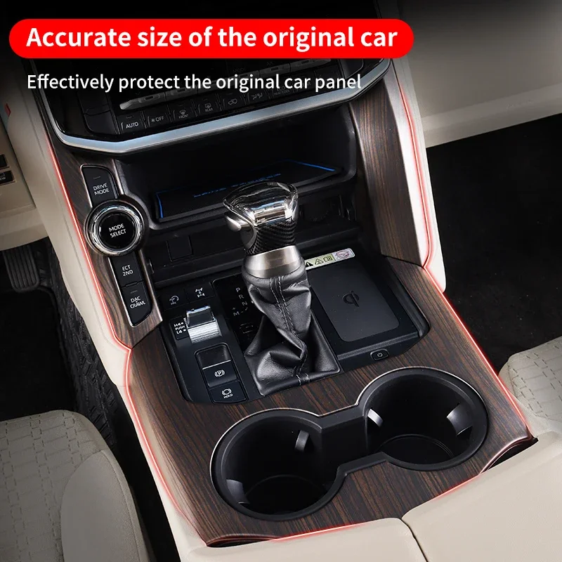 

For Toyota Land Cruiser 300 LC300 2021 2022 2023 2024 Car Interior Wood Sticker Perfect Fit Interior Upgrade Styling Accessories