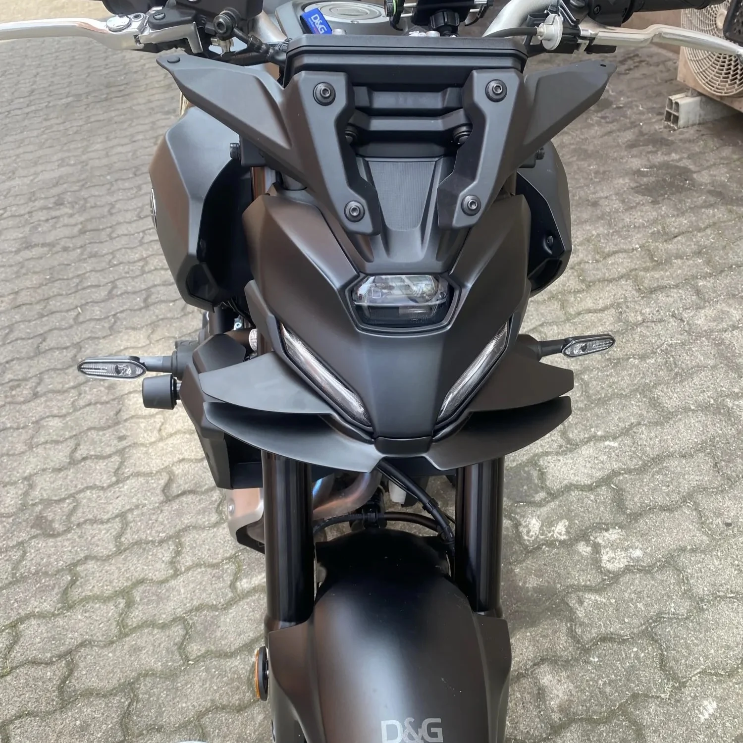 

For YAMAHA MT-07 MT07 2024-2025 Carbon fiber front lip fixed wing spoiler aerodynamic wing kit motorcycle accessories