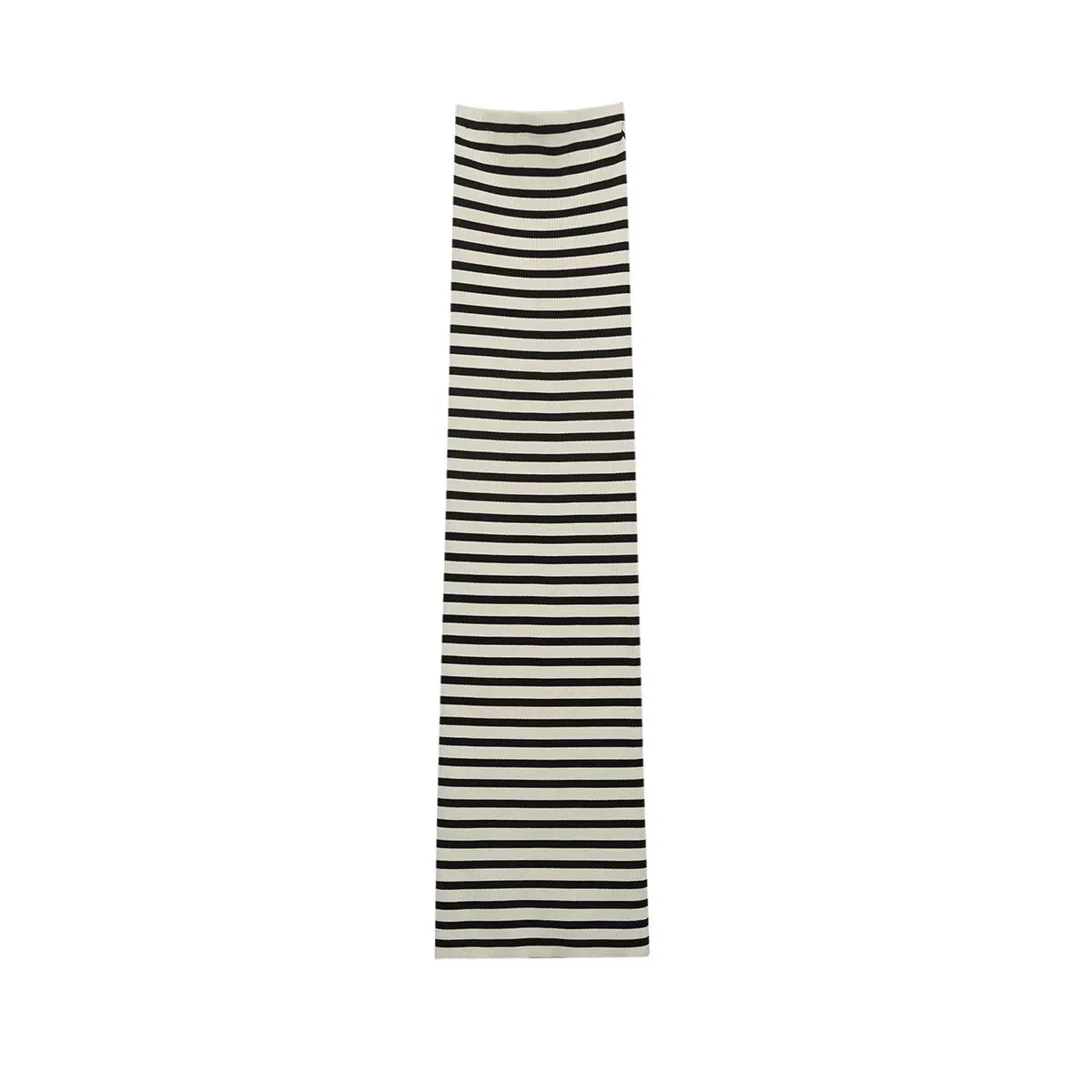 PB & ZA-Women's Classic Stripe Slim Knitted Dress, Vintage, Casual, Chic, Female Dresses, New Fashion, Autumn, 2024