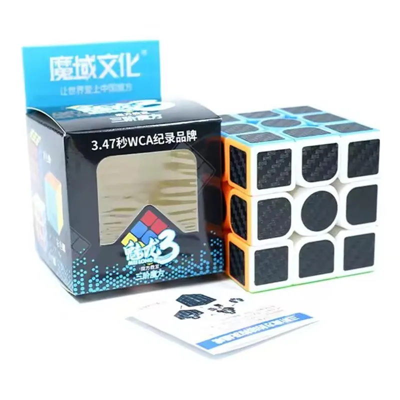 Moyu Cubing ห้องเรียน Meilong 3/3C 3x3 Magic Stickerless 3 ชั้นความเร็ว Magic Cube Professional ปริศนาของเล่นเด็ก