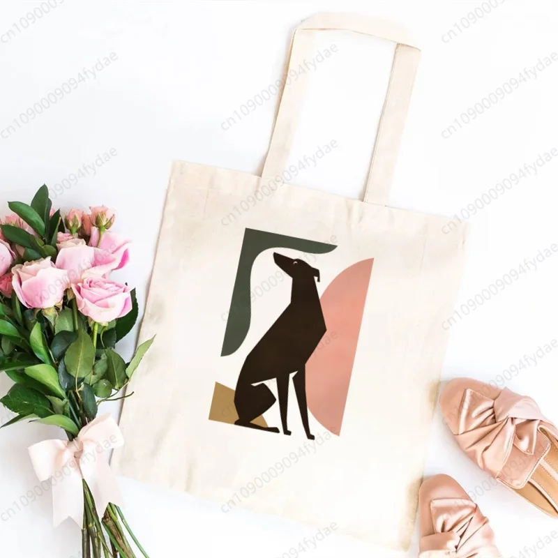 

Сумка-тоут Greyhound для леди, парусиновая многоразовая Сумочка унисекс с принтом, для покупок, повседневная, для путешествий, на заказ