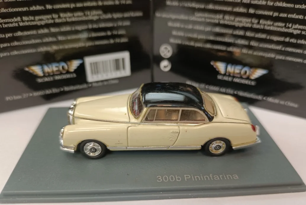 Neo 1:87 300B Pininfarina 1955 Vintage Car Simulation Limited Edition Resin Metal Static Car Model Toy Gift