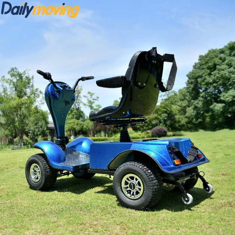 

Single Seat Foldable Electric Golf Cart with Bag Holder