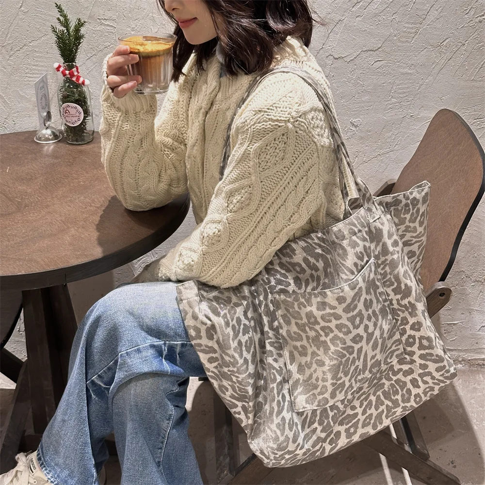Gümüş Gri Rahat Leopar Desenli - Women Bags Grey incelemesi ve fiyatı