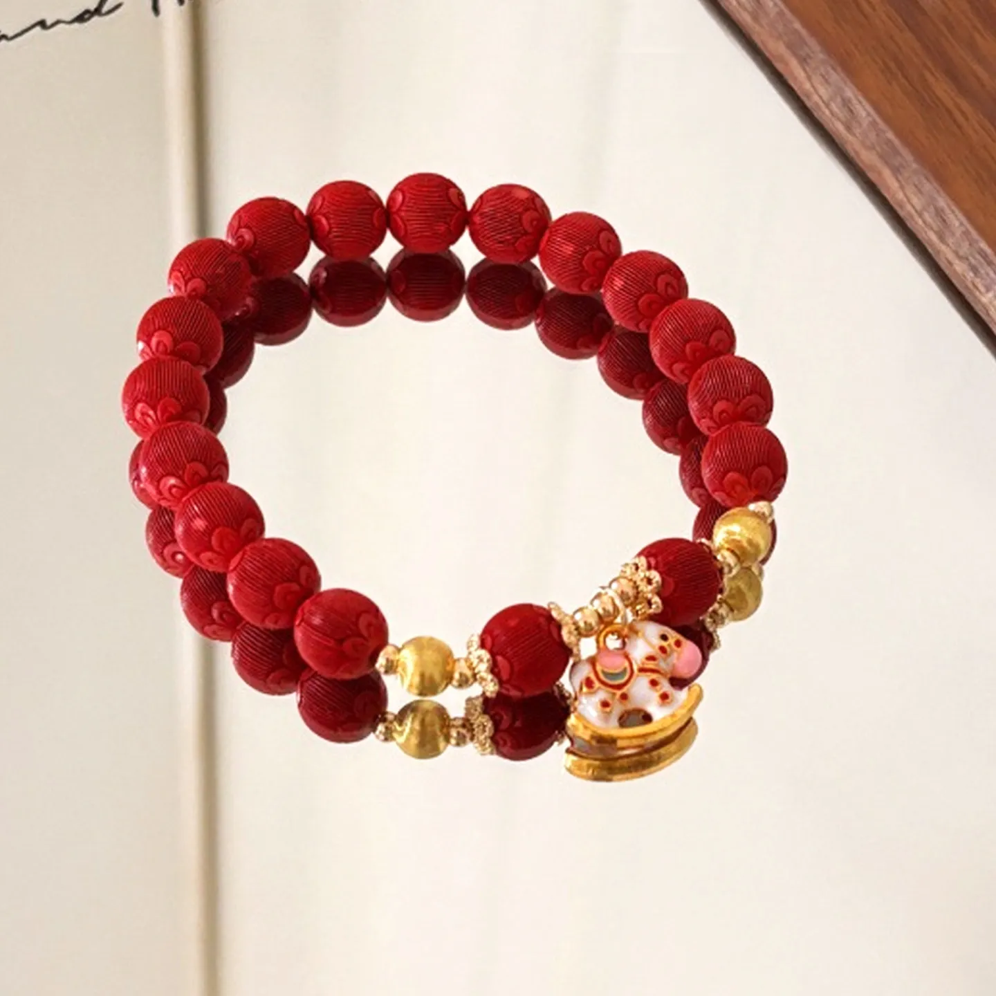 2026 Year of the Horse Zodiac Bracelet for Women High Content Cinnabar Pony Good Luck Talisman Red Beaded Bracelet Gifts