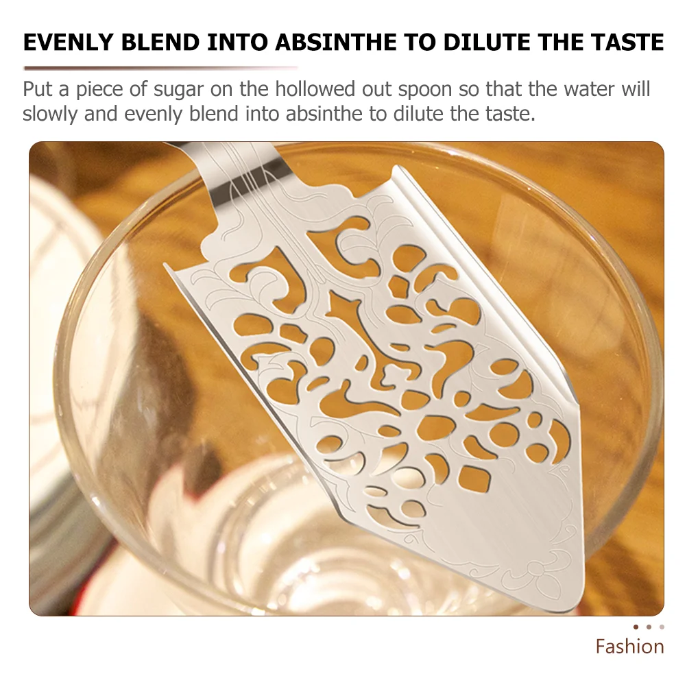 Absinthe Spoon Sugar Cubes Filter Stainless Spoons Dripper Wormwood Multifunction Household Steel Multi-function Supply