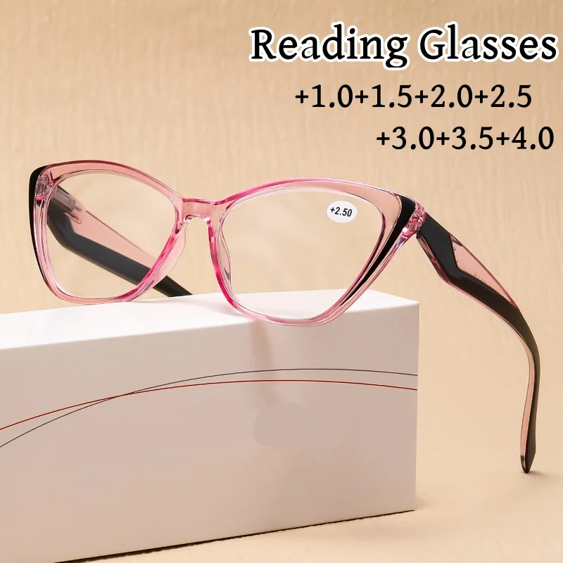 

Fashion Plastic Frame Far Sight Glasses with Diopter New Blue Light Blocking Computer Reading Eyeglasses Prescription Eyewear