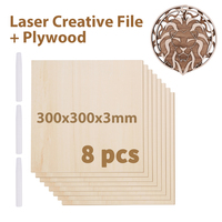 Twotrees Brand New Plywood Basswood & Laser Diy Creative Model Files Can Be Used For Laser Engraver Co2 Laser Cutting Machine